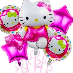 5 piece hello kitty balloon set